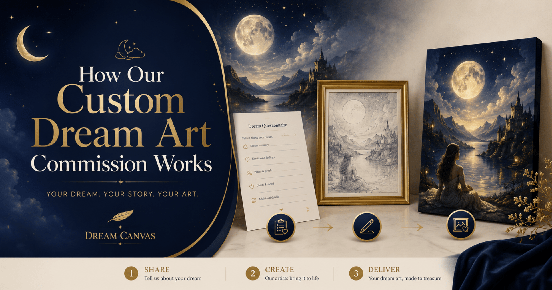 How Our Custom Dream Art Commission Works - Dream Canvas