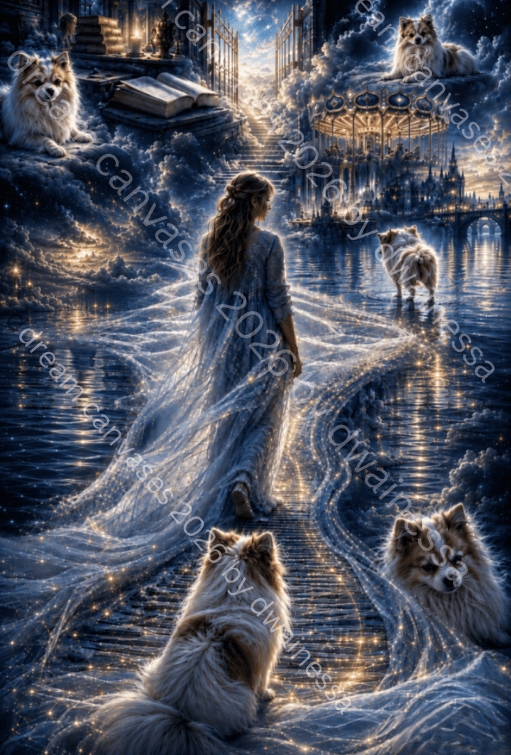Digital Download – Forever Searching Fine Art Print | 300 DPI Instant Download | Pet Memorial Art