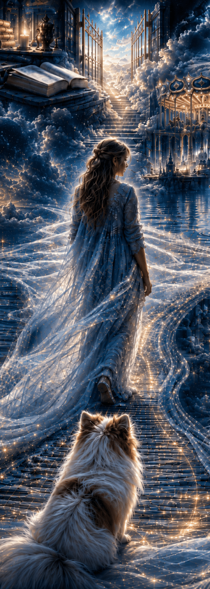 Digital Download – Forever Searching Fine Art Print | 300 DPI Instant Download | Pet Memorial Art