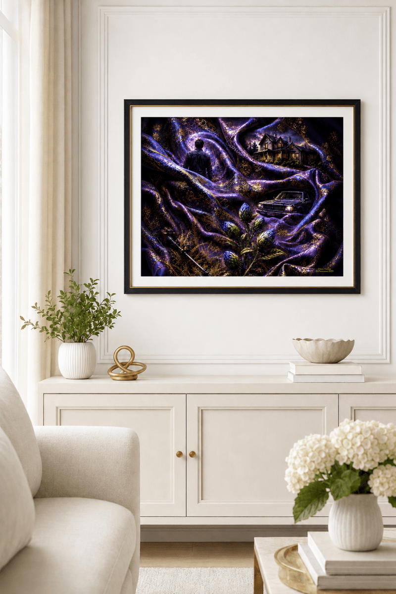 The House Beyond the Fold | 8x10 Fine Art Photo Print | Unframed | Dream-Inspired Wall Art